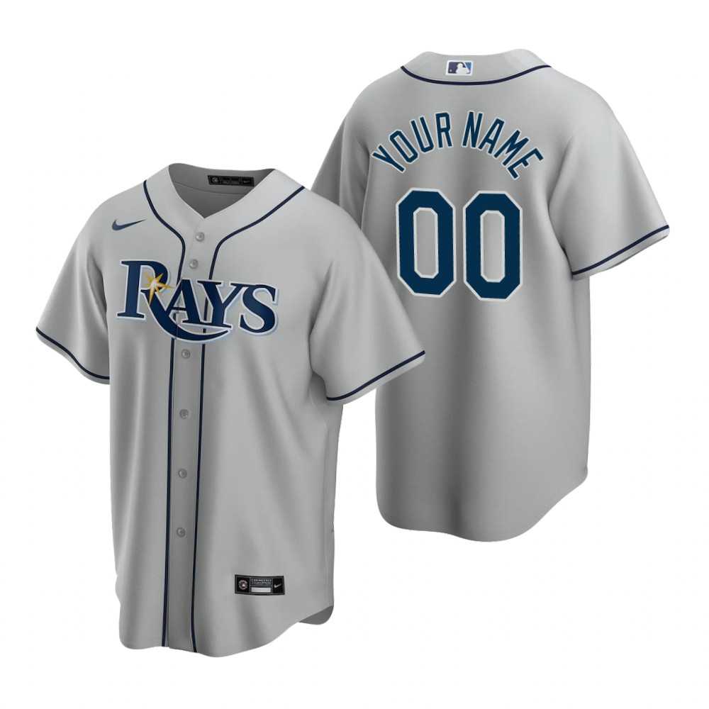 Tampa Bay Rays Customized Nike Gray 2020 Stitched MLB Cool Base Road Jersey,We sell and wholesale Tampa Bay Rays Customized Nike Gray 2020 Stitched MLB Cool Base Road Jersey on line form chian!